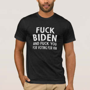 Camiseta F uck Biden E F Instigam-Nos De Votar A Favor Dele