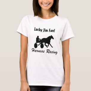 Camiseta Fã afortunado da competência de chicote de fios