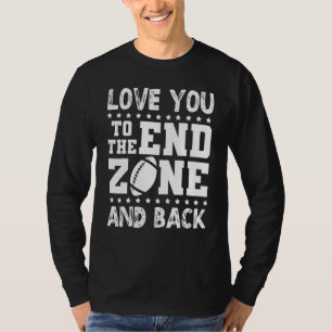 Camiseta Fã Americana de Futebol te ama até a Zona Final e