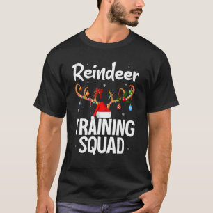 Camiseta Fa Da Equipe De Formação De Reindeer Em Corrida De