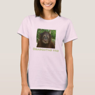 Camiseta Fã da Vida Selvagem Orangutina