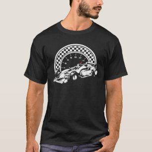 Camiseta Fã de corrida de fórmula design ótimo presente par