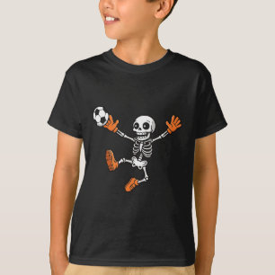 Camiseta Fã de esportes jogador de futebol esqueleto de Hal