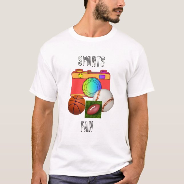 Camiseta Fã de Esportes Masculino (Frente)