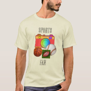 Camiseta Fã de Esportes Masculino Natural