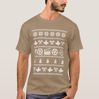 Camiseta Fã de filme de Natal feio no set de filmagem
