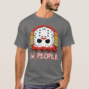 Camiseta Fã de Filme de Terror Cortante Sarcástico Engraçad