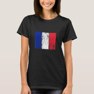 Camiseta Fã de Futebol Americano da Bandeira da França Capu