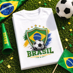 Camiseta Fã de Futebol Brasil Futebol Brasileiro