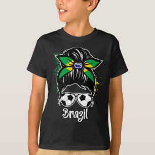 Camiseta Fã de Futebol Brasileiro Jogador de Futebol Brasil