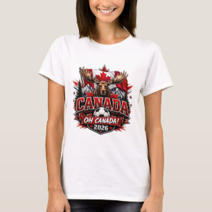 Camiseta Fã de Futebol Canadá Oh Canadá 2026