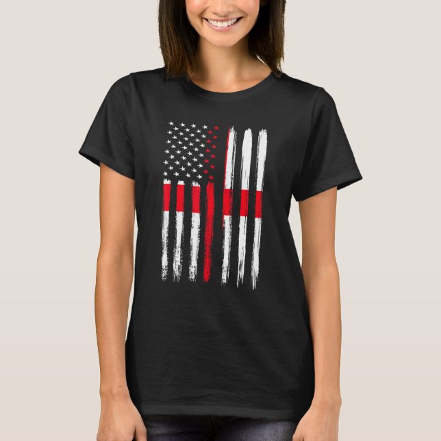 Camiseta Fã de Futebol de Bandeira da Inglaterra (Frente)