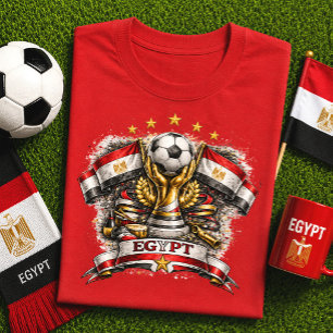 Camiseta Fã de Futebol do Egito Copa do Mundo de Futebol Eg