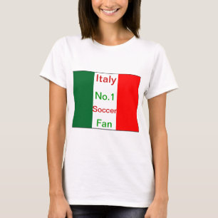 Camiseta Fã de futebol do número um de Italia