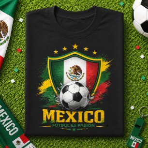 Camiseta Fã de Futebol Mexicano El Tri Copa do Mundo de Fut