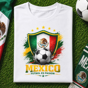 Camiseta Fã de Futebol México El Tri Copa do Mundo de Futeb