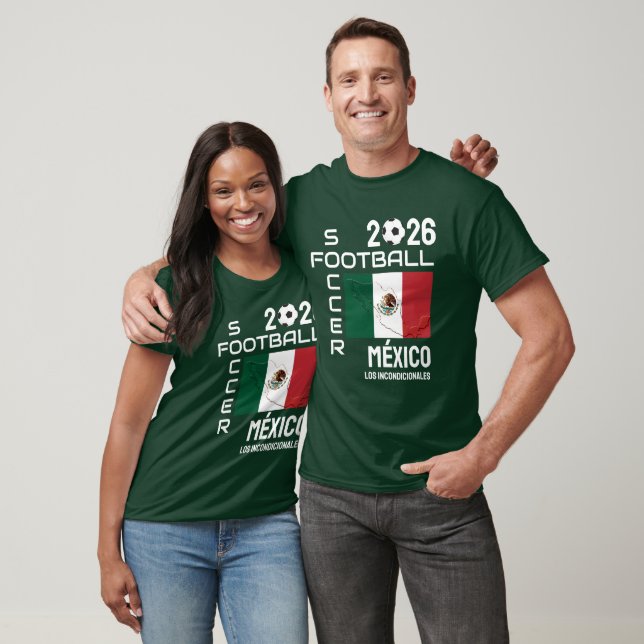 Camiseta Fã de Futebol Personalizado MEXICO (Unissex)