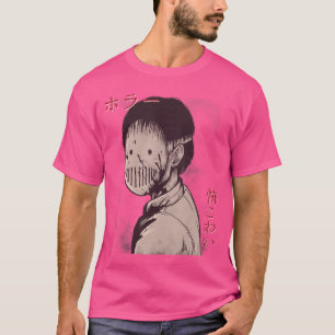 Camiseta Fã de História em Quadrinhos de Terror Mangá de Te