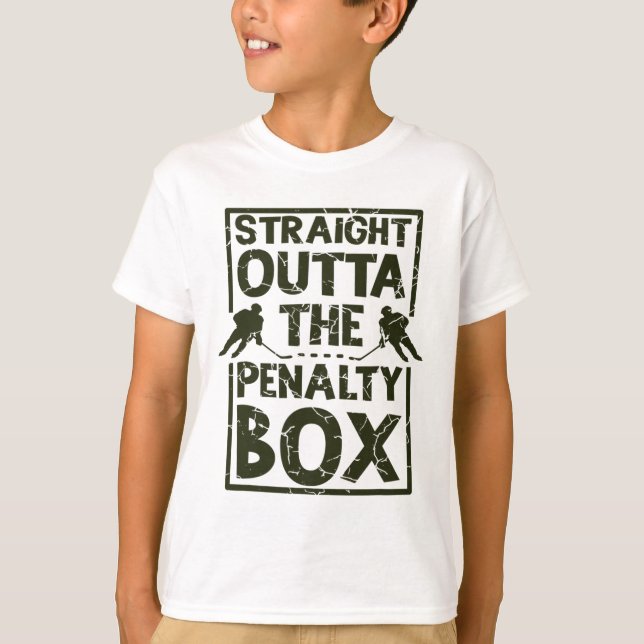 Camiseta Fã de Hóquei Bem da Caixa de Penalidade Hóquei S (Frente)