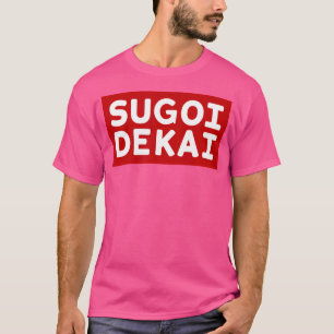 Camiseta Fã de Mangá Japonês Sugoi Dekai Anime Cosplay Ani