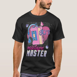 Camiseta Fã de Música dos Anos 80 Fantasia de Festa