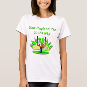Camiseta Fã de Nova Inglaterra na maneira