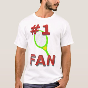 Camiseta Fã de tênis do número 1