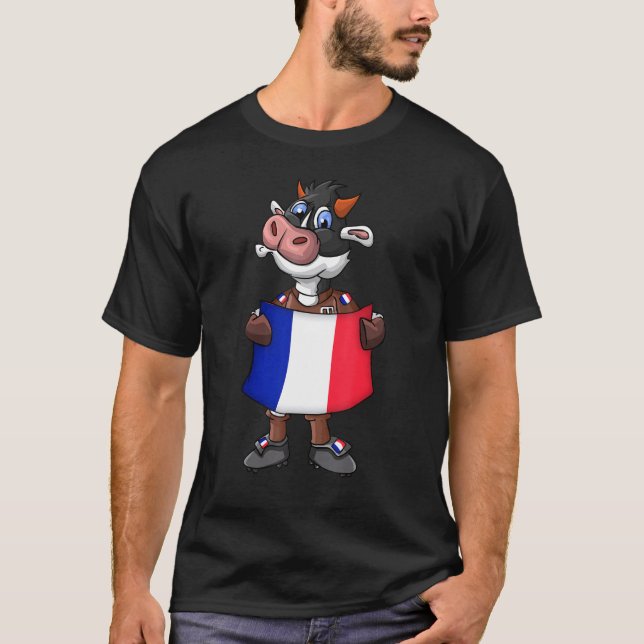 Camiseta Fã de Vaca da França (Frente)