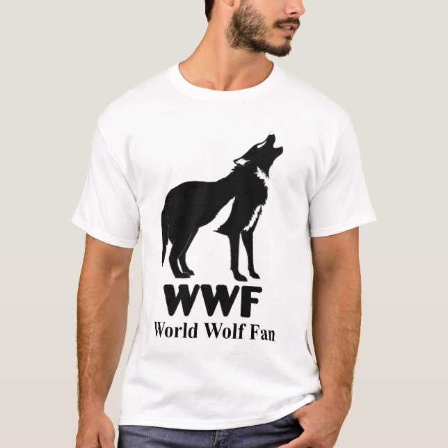Camiseta Fã do lobo do mundo (Frente)