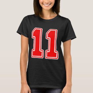 Camiseta Fã do time esportivo vermelho número 11