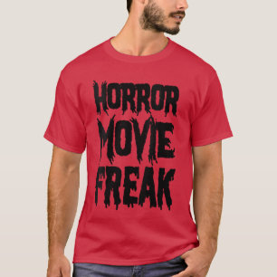 Camiseta Fã Feminina de Filme de Terror Engraçado Amante de