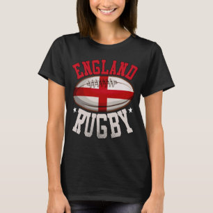 Camiseta Fã Inglês do Jogador de Rugby da Inglaterra