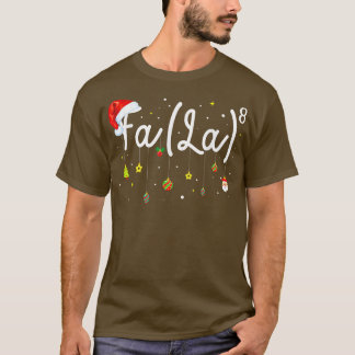 Camiseta Fa (La)8 Papais noeis De Natal Engraçados Fa La Ma