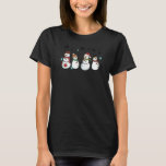 Camiseta Fa La La La Christmas Tree Snowman Groovy Christma<br><div class="desc">Fa La La La Christmas Tree Snowman Groovy Vibes de Natal</div>