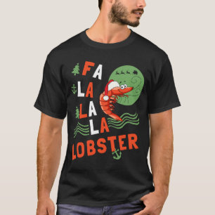 Camiseta Fa La La La Lagosta Natal Lagosta