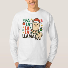 Camiseta Fa La La La Lama Funny Christmas Llama Men’s t