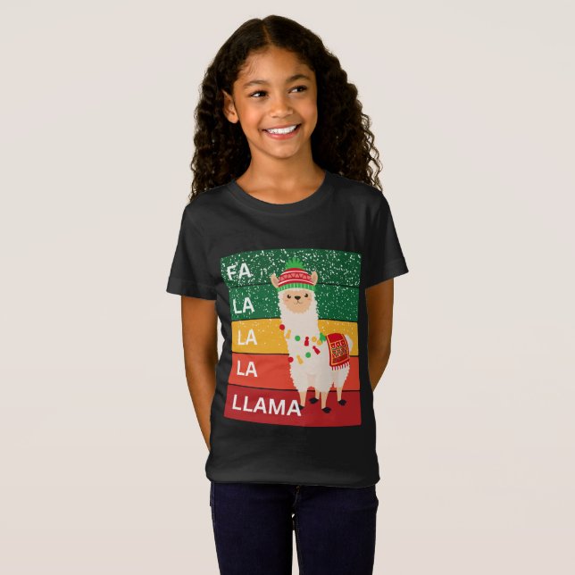 CAMISETA FA LA LA LLAMA (Frente Completa)