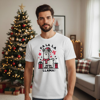 Camiseta Fa La La Llama Christmas