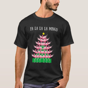 Camiseta Fa La La Mingo Pink Flamingo Flamingo Das Árvores
