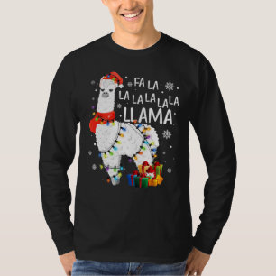 Camiseta Fa La Llama Funny Christmas