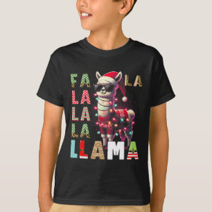Camiseta Fa La Llama Funny Llama Amante de os animais de Na