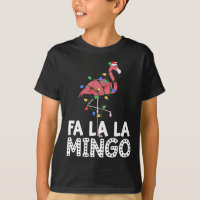 Fa La Mingo Flamingo Christmas Tree Lights Trop