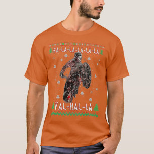 Camiseta Fa La Valhalla Viking Christmas Ugly Sweater