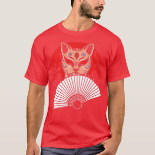 Camiseta Fã-Mão Japonês GGeisha Samurai Ninja Shinobi
