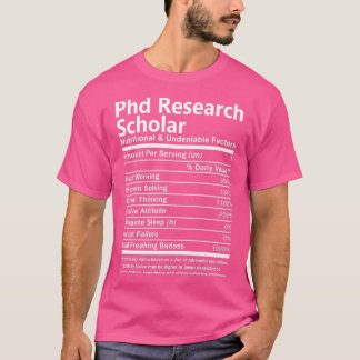 Camiseta Fa Nutricional E Inegável Do Estudante De Pesquisa