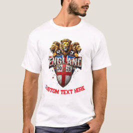 Camiseta Fã Personalizado da Seleção Inglesa de Futebol