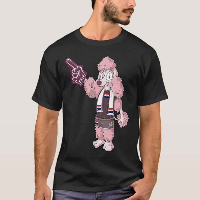 Camiseta Fã Poodle Croácia (Frente)