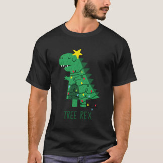 Camiseta Fa Ra Ra Rawr Tree Rex Feliz Dinossaur