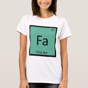 Camiseta Fa - Símbolo da Tabela Periódica da Química de Bel