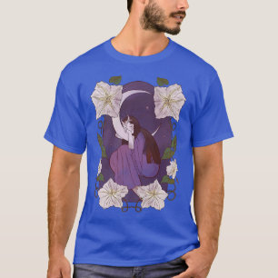 Camiseta Faada Sobre A Lua Dormindo Bonita Meia-Noite De